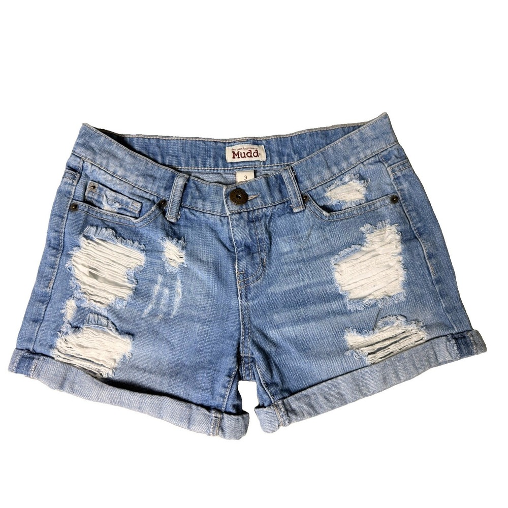 Mudd Distressed denim shorts Size 3